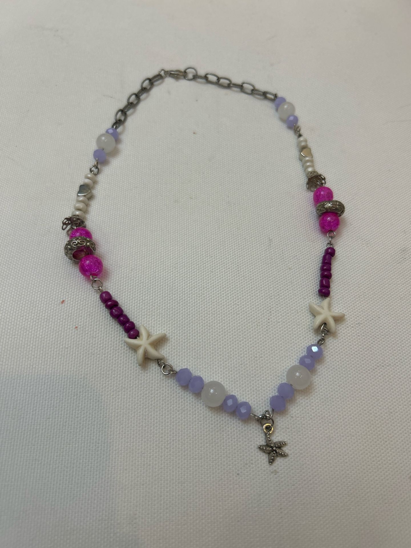 Beaded necklace with Charms