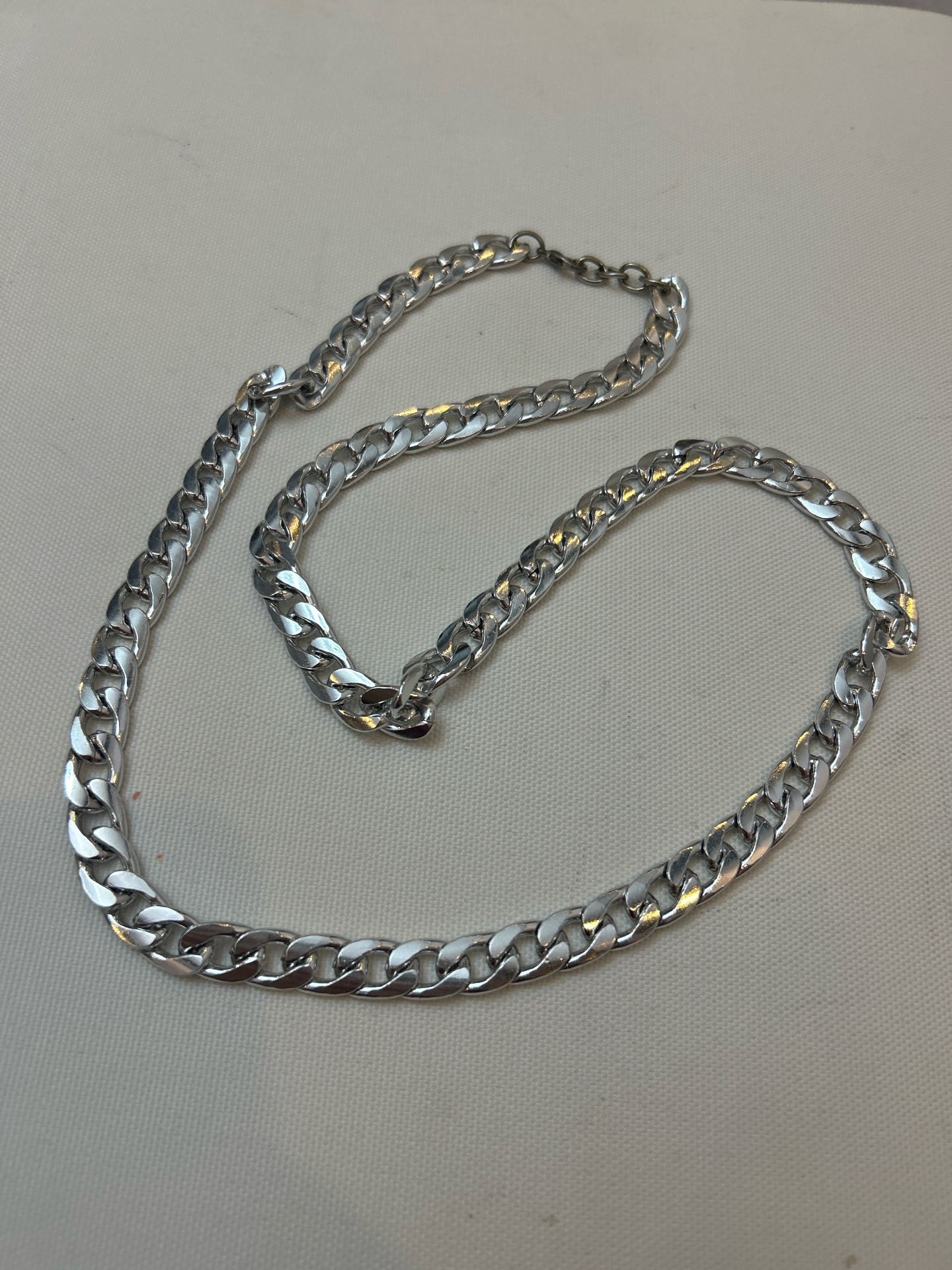 Silver Tone Chain Necklace