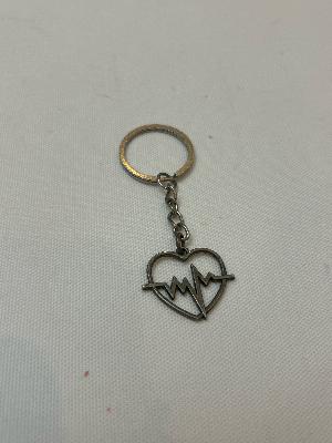Heartbeat Symbol Keychain
