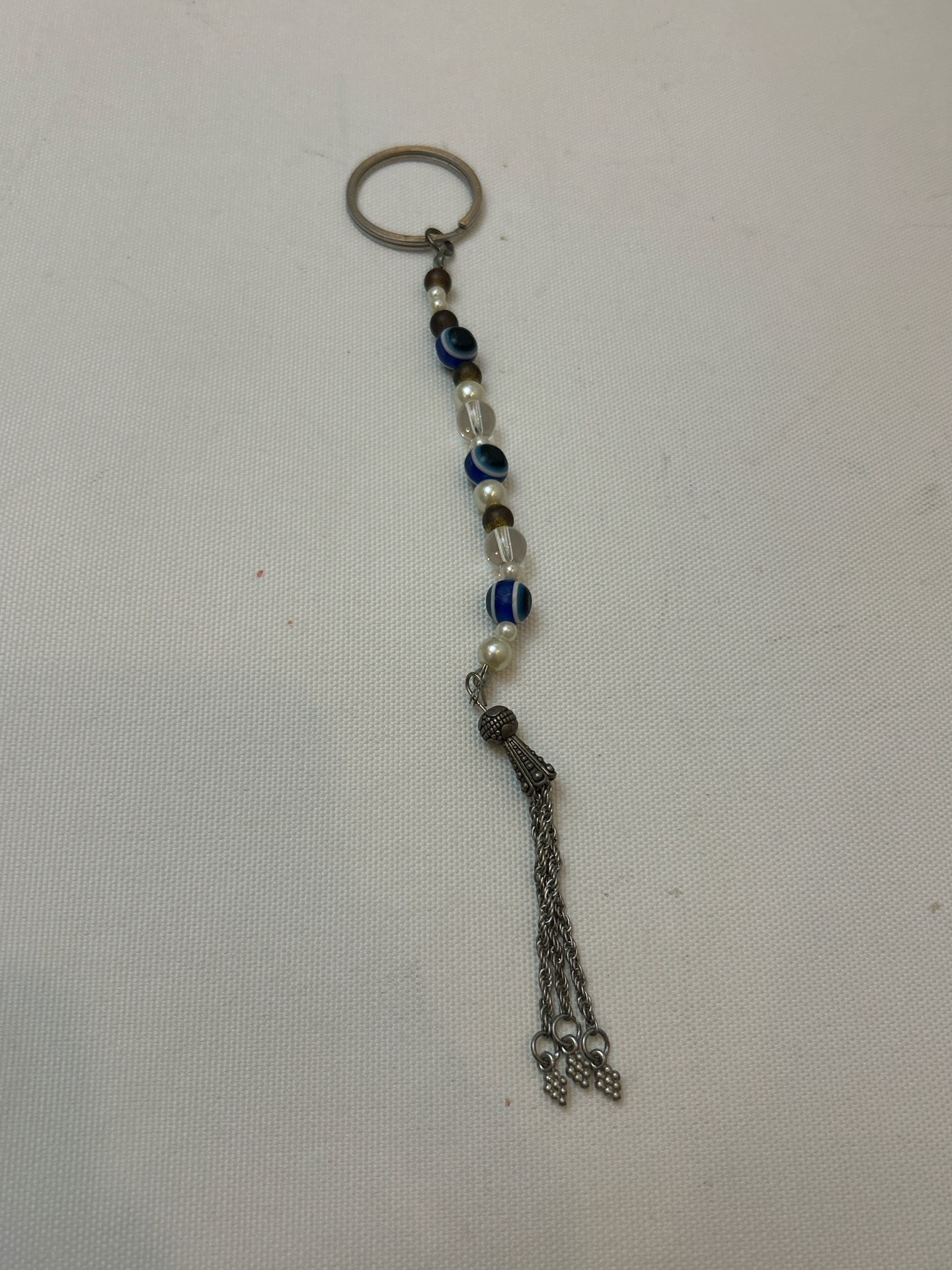 Beaded Keychain with Tassel