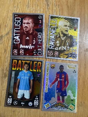 Football Trading Cards Set (4)