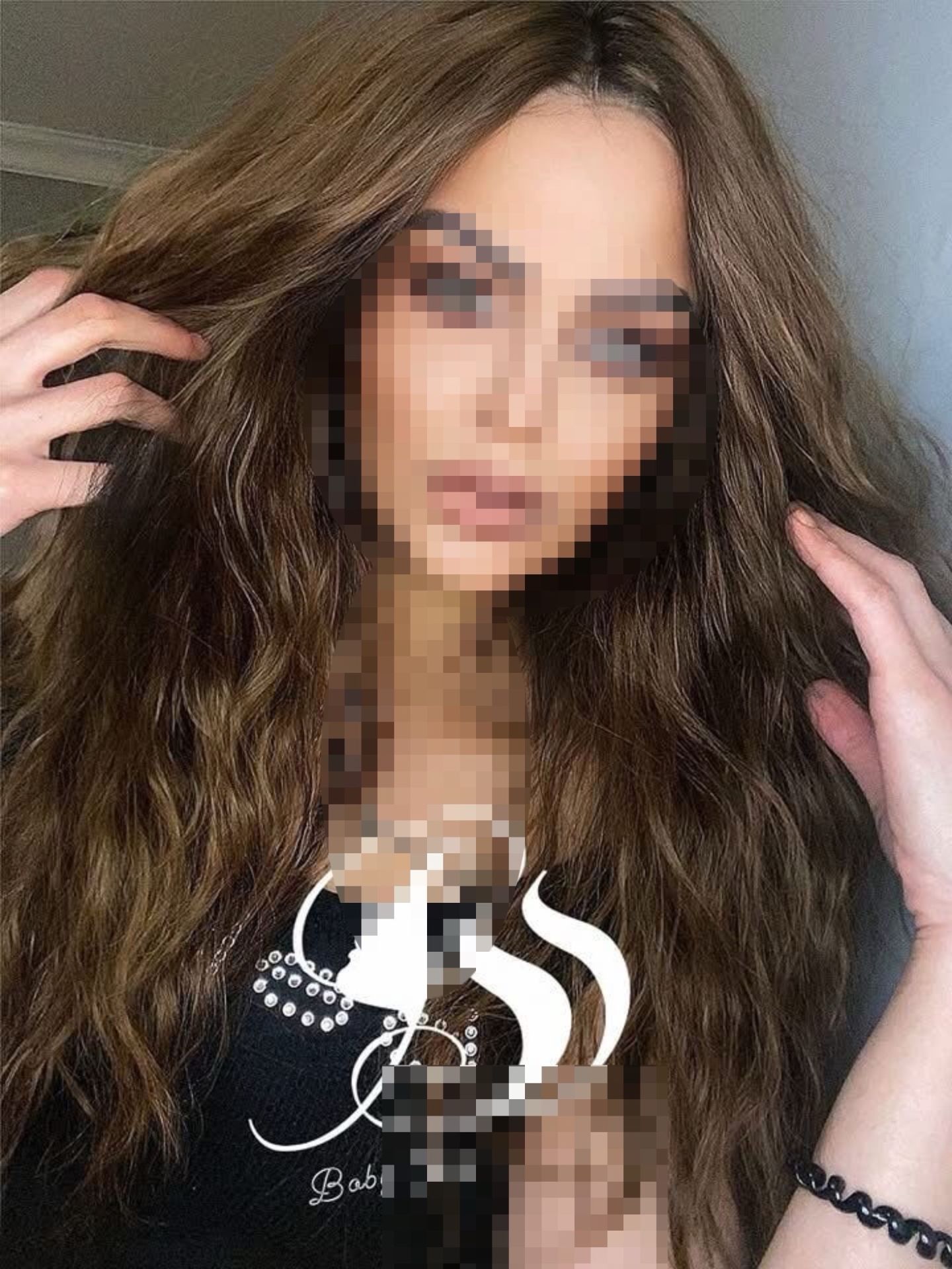 wig باروكة بني وسط