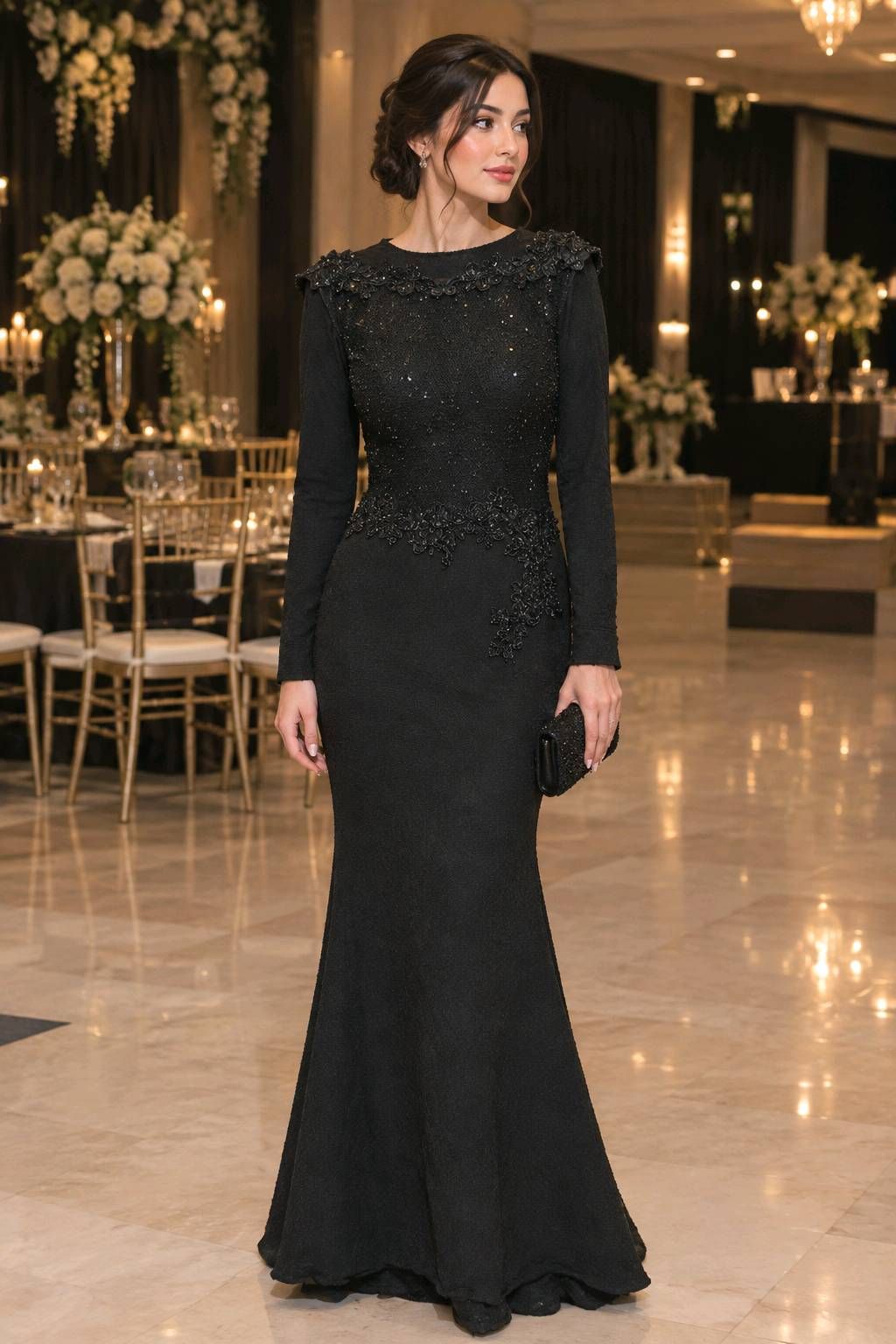 simple black dress