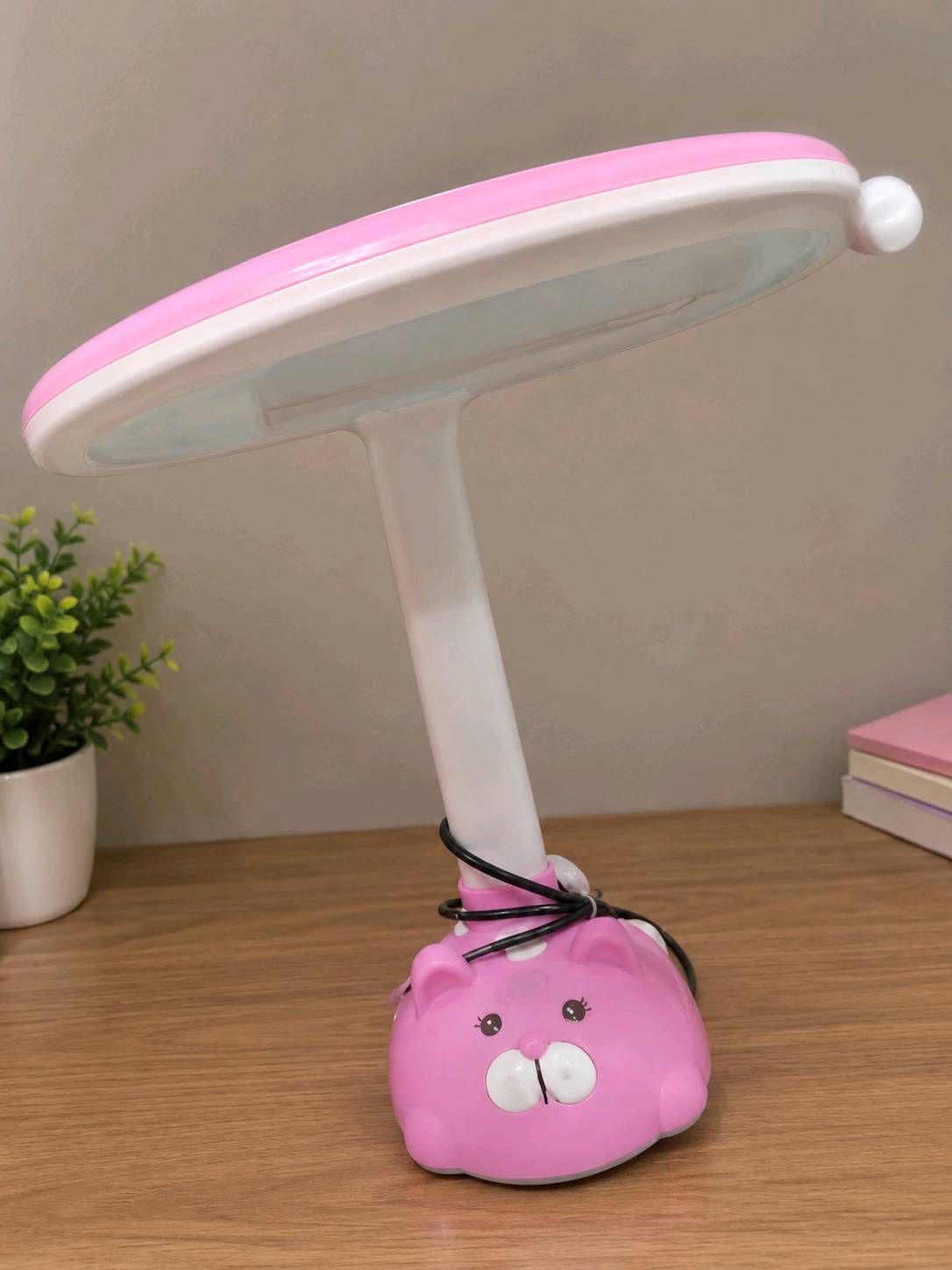 Pink LED Desk Lamp with Character