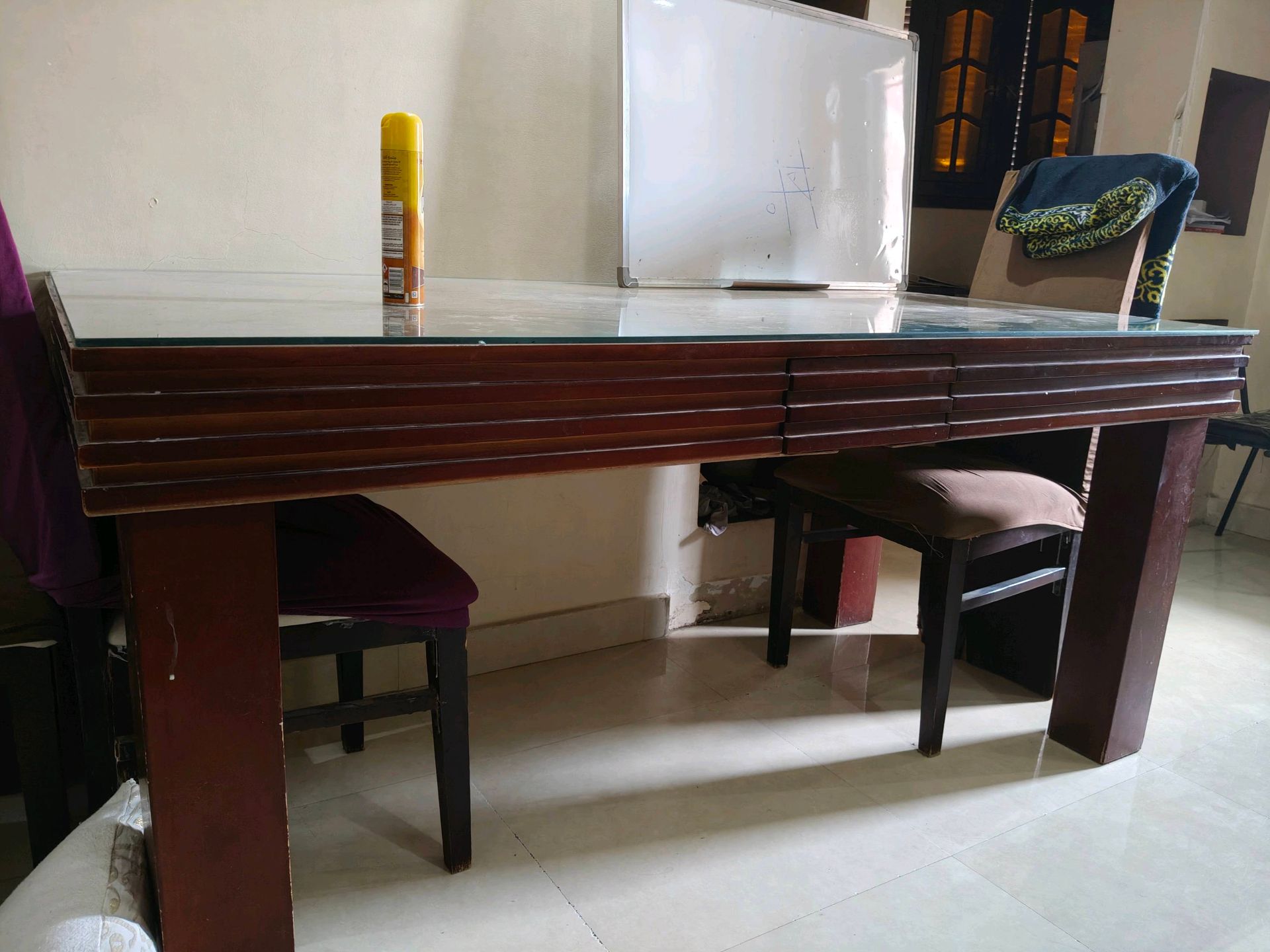 Glass Top Dining Table