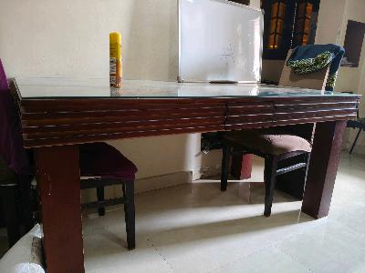 Glass Top Dining Table