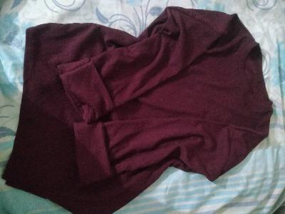 Maroon Knit Top