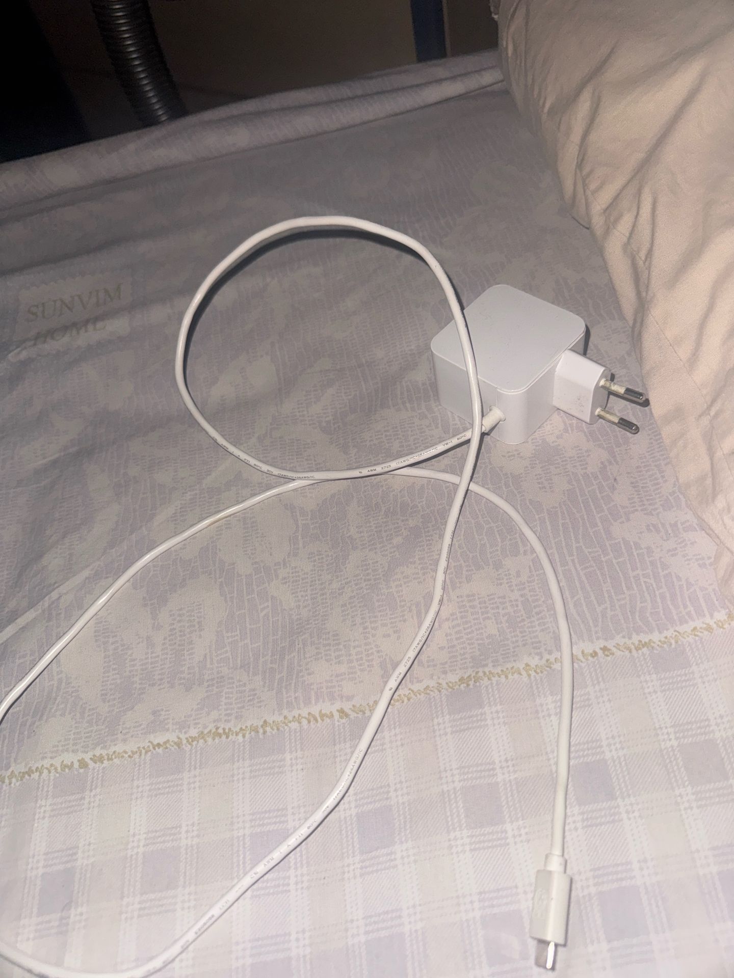 White Power Adapter Charger