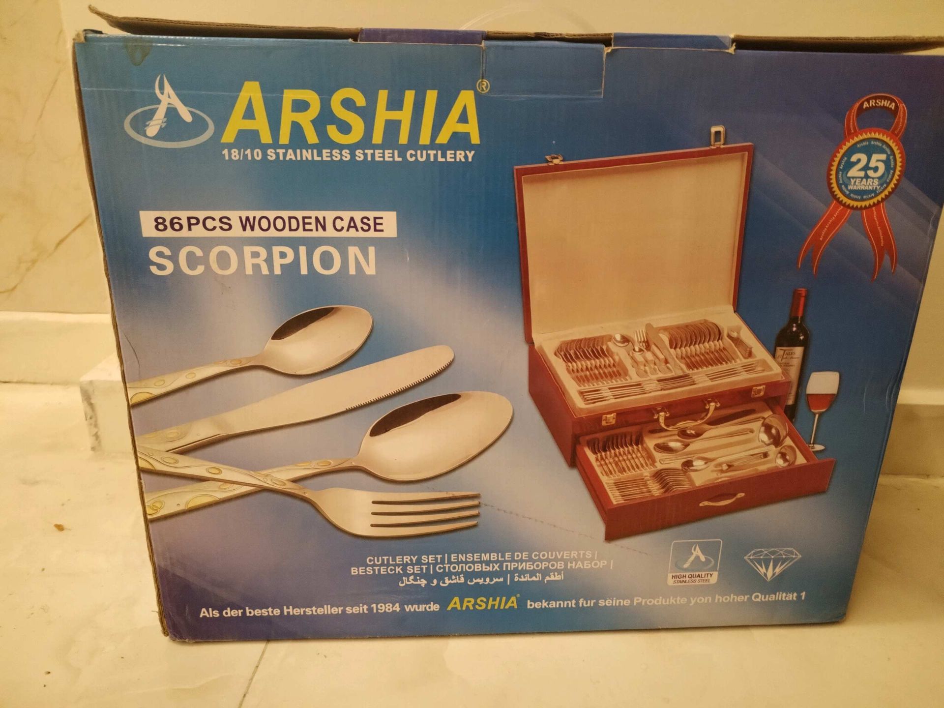 Arshia Scorpion 86pcs Cutlery Set