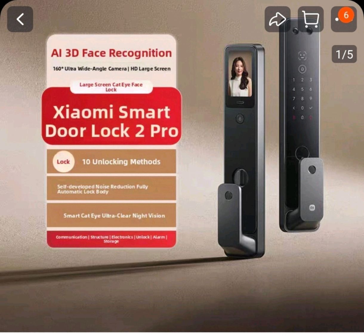 Xiaomi Smart Door Lock 2 Pro