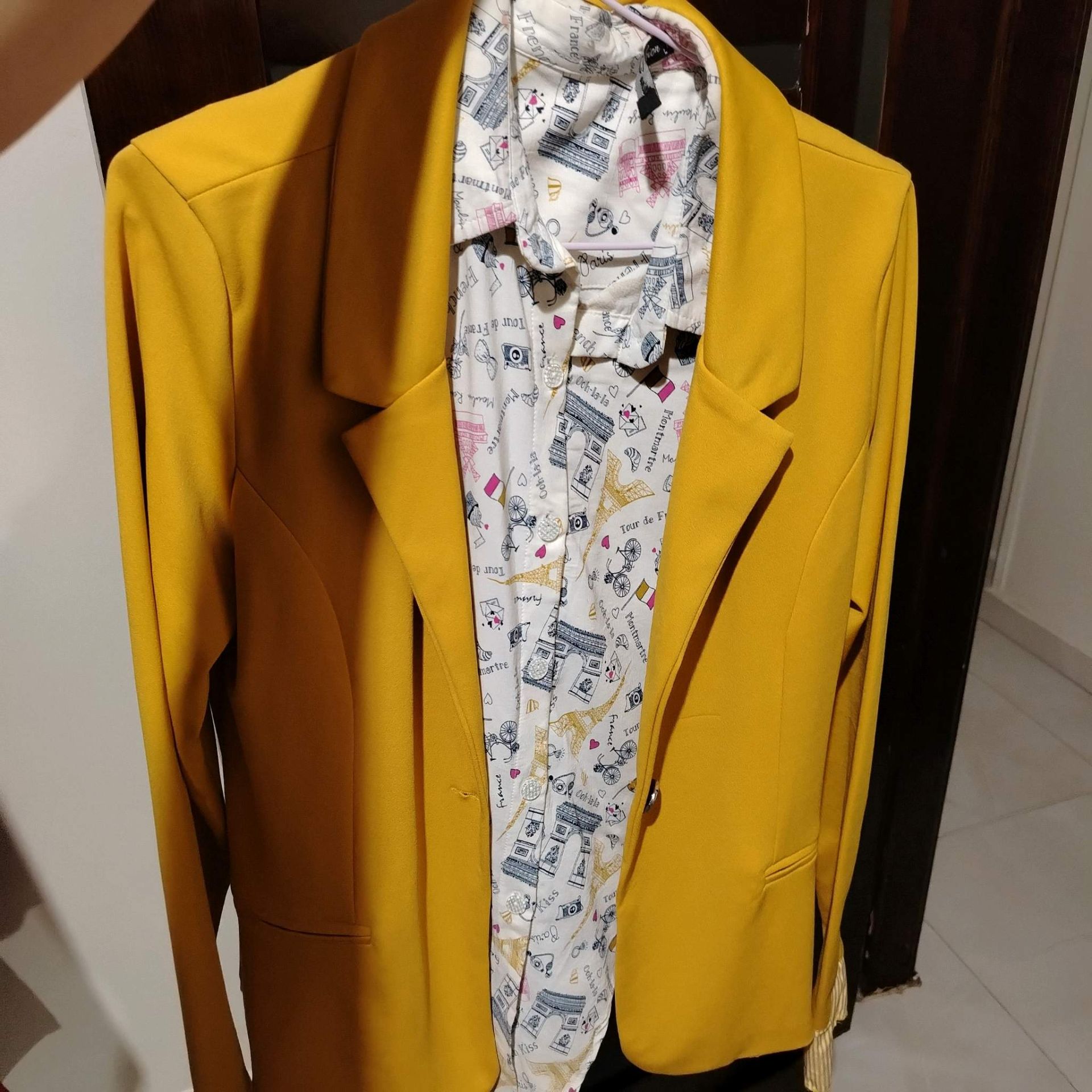 blazer and sleveless top shirt