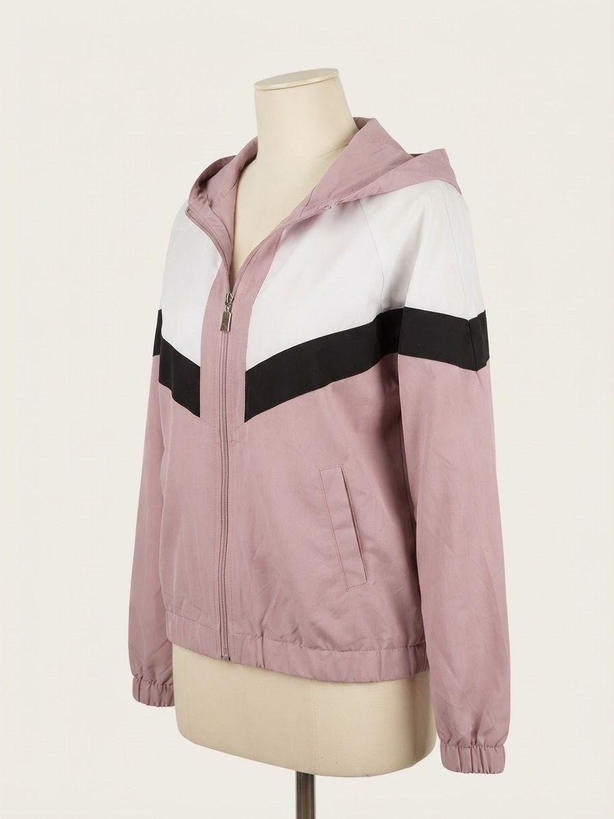 Colorblock Windbreaker Jacket