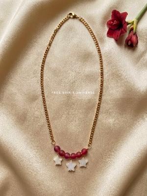Gold Chain Necklace Stars