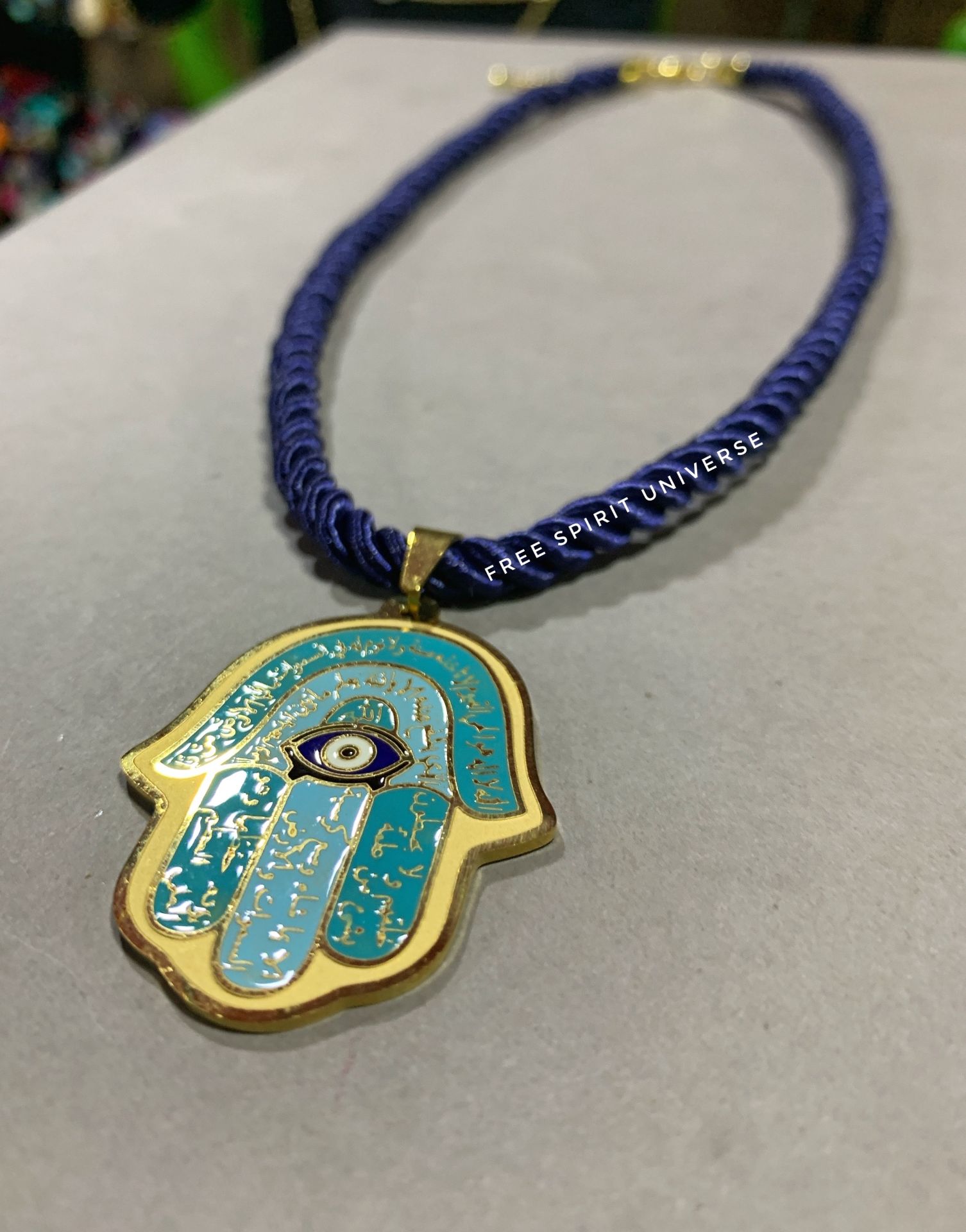 Hamsa Hand Eye Pendant Necklace