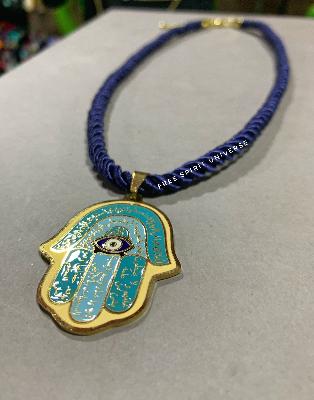 Hamsa Hand Eye Pendant Necklace