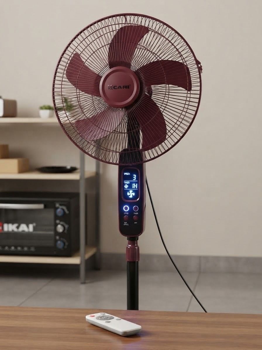 ROCAHI Pedestal Fan with Remote