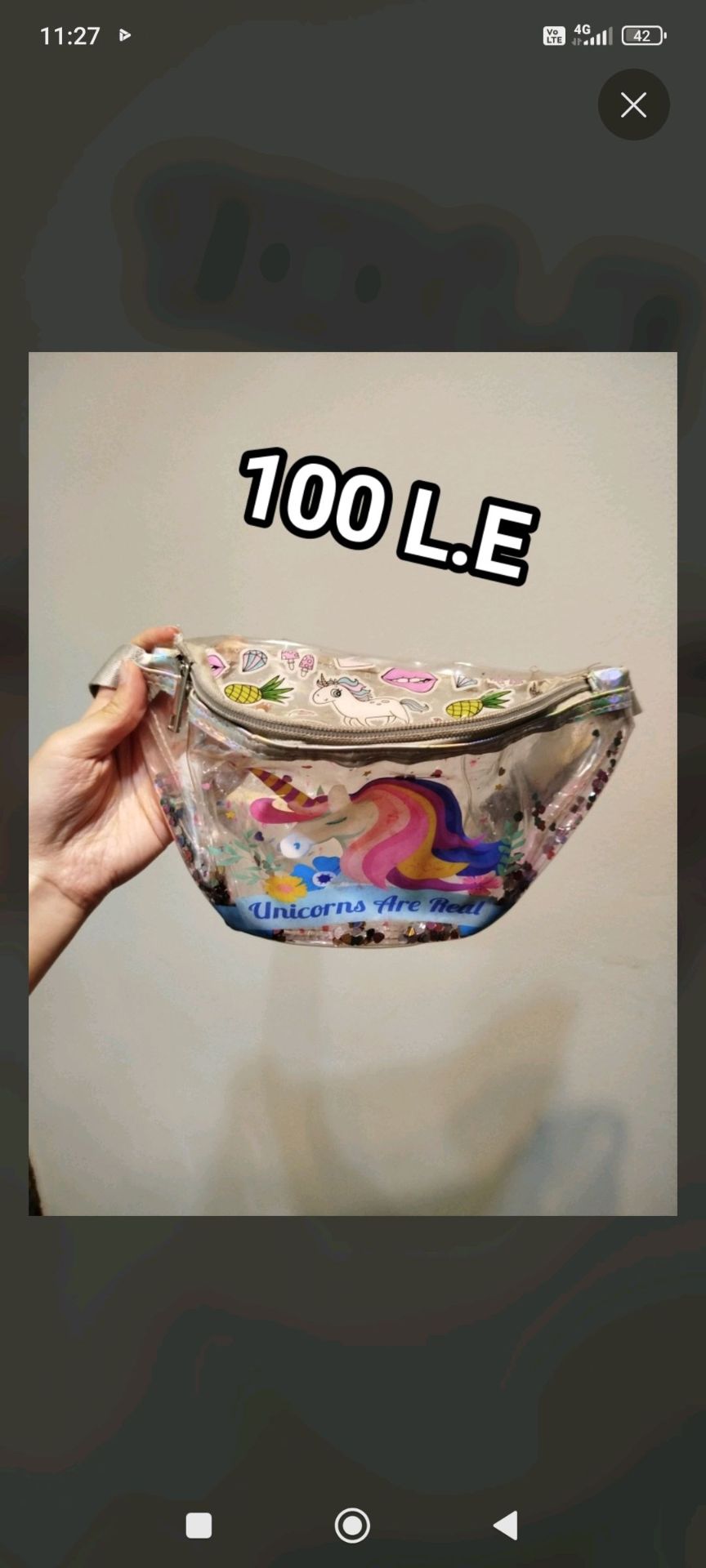 Unicorn Clear Fanny Pack✨🧚🏻‍♀️