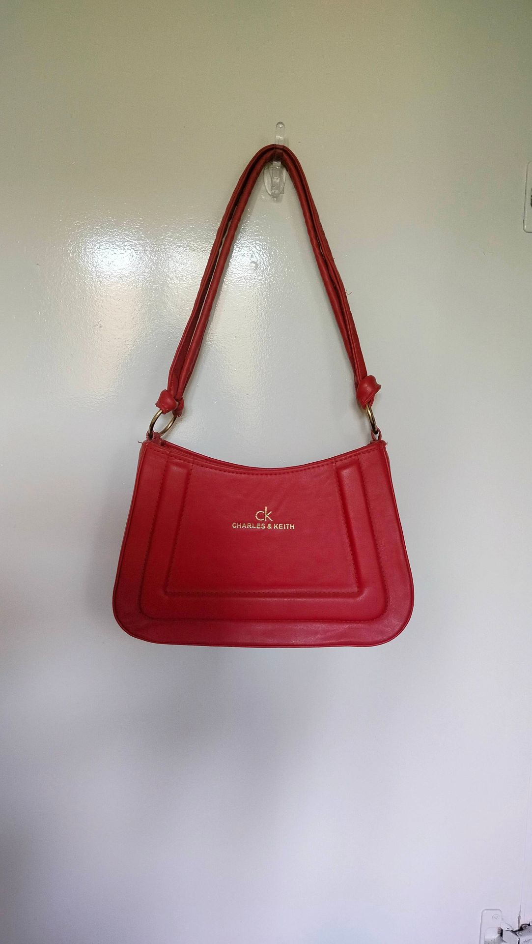 Charles & Keith Red Shoulder Bag