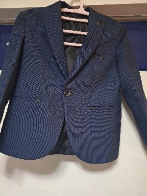 Blue Formal Blazer & Vest Set