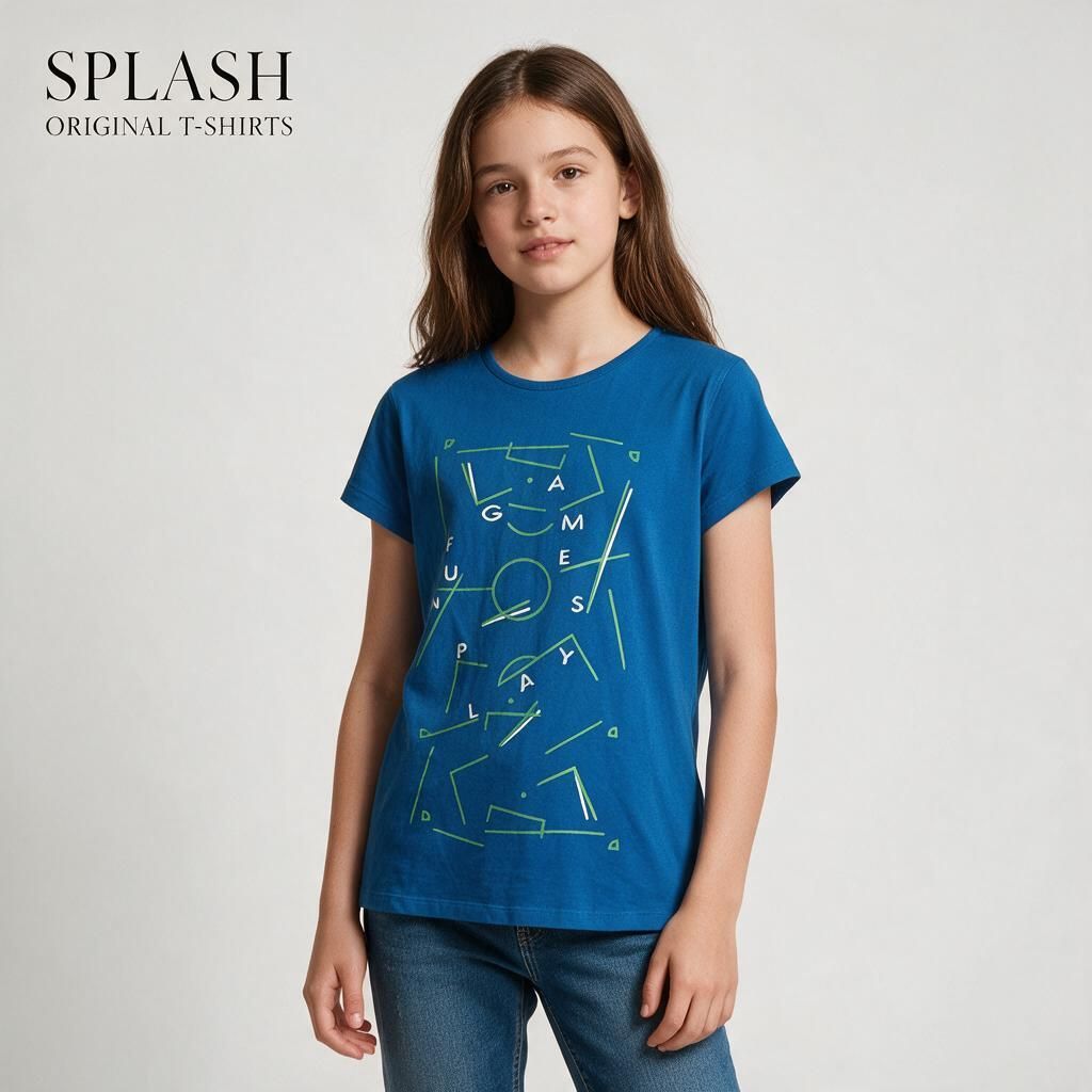 Splash Original T-Shirt Blue