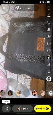 Prada nylon backpack black