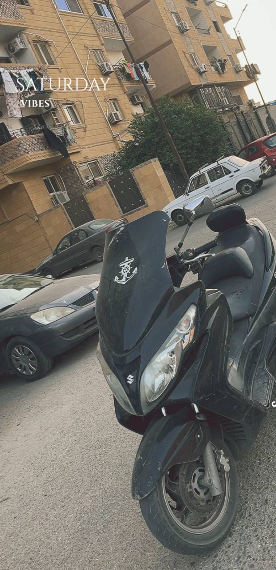 Black Scooter/Moped