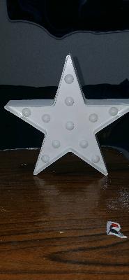 White Star LED Light Decor
