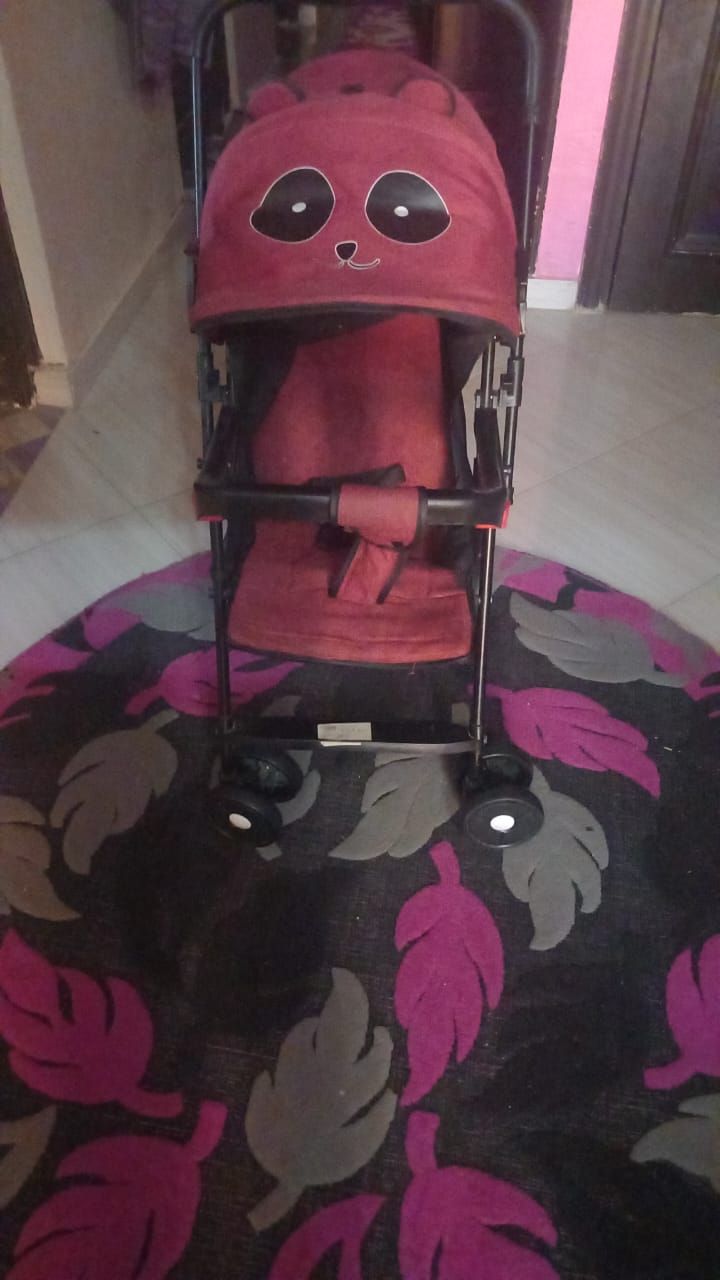 Red Baby Stroller with Canopy