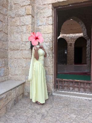 Yellow Sleeveless Maxi Dress