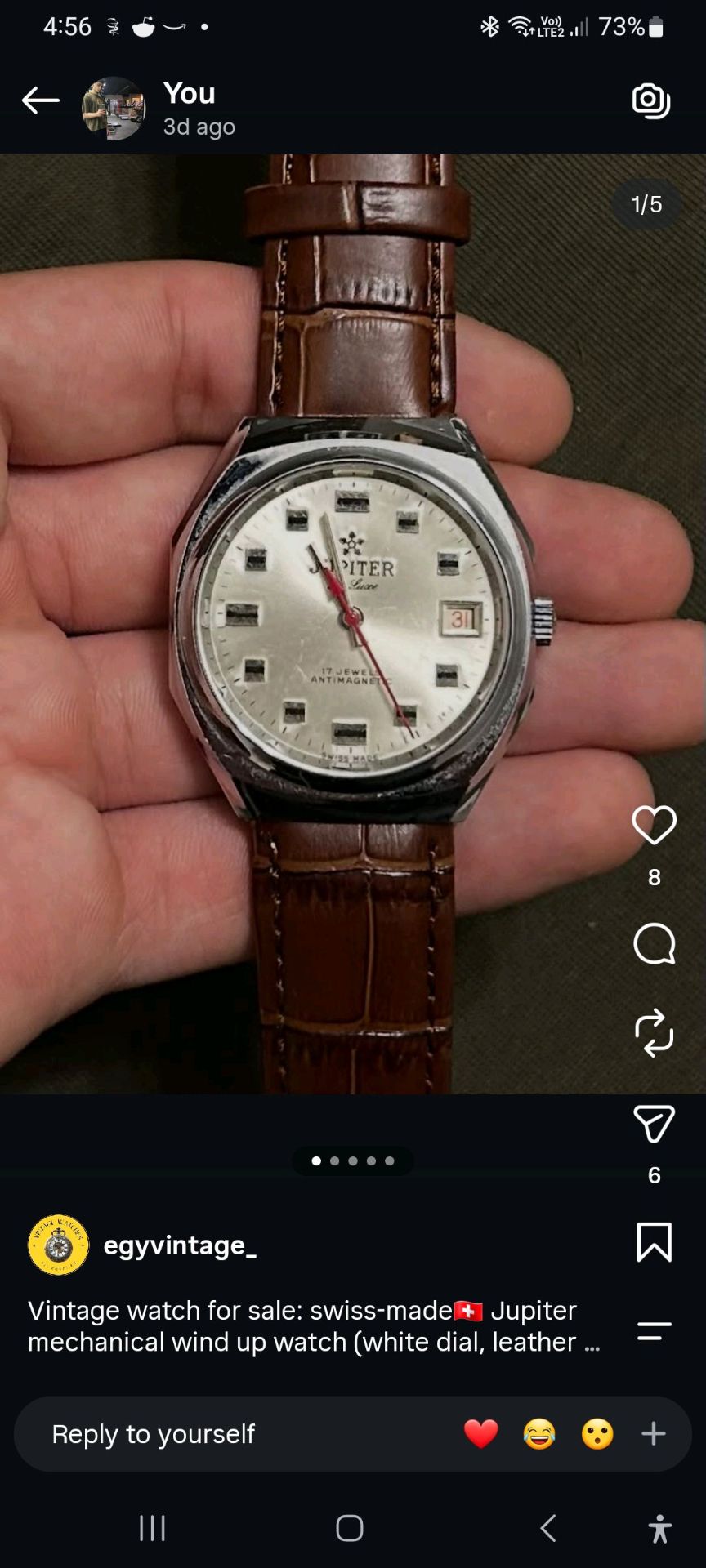 Jupiter Vintage Mechanical Watch