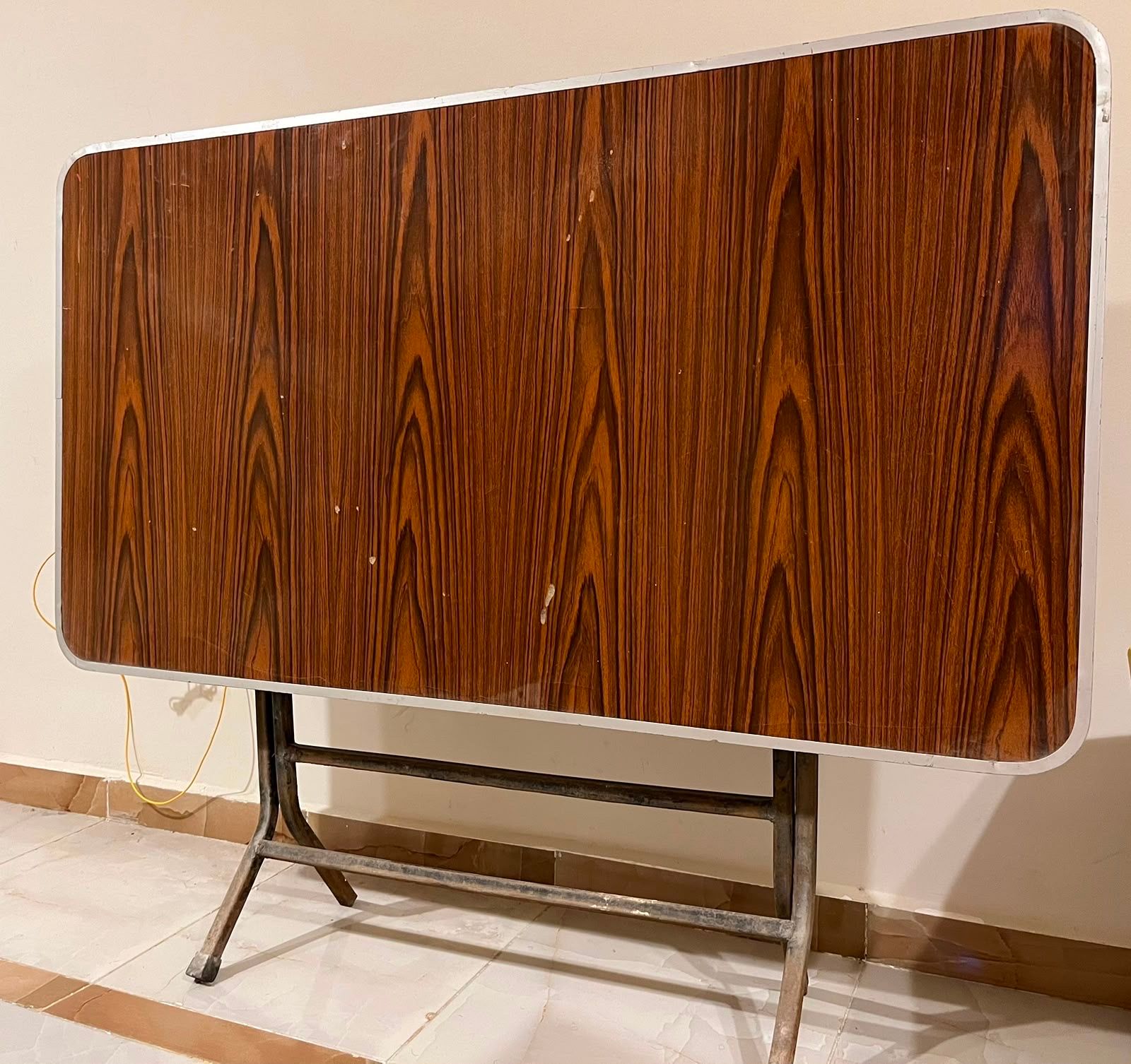 Wooden folding table