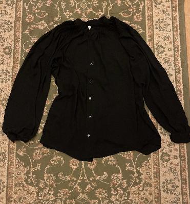 Black Button-Up Blouse
