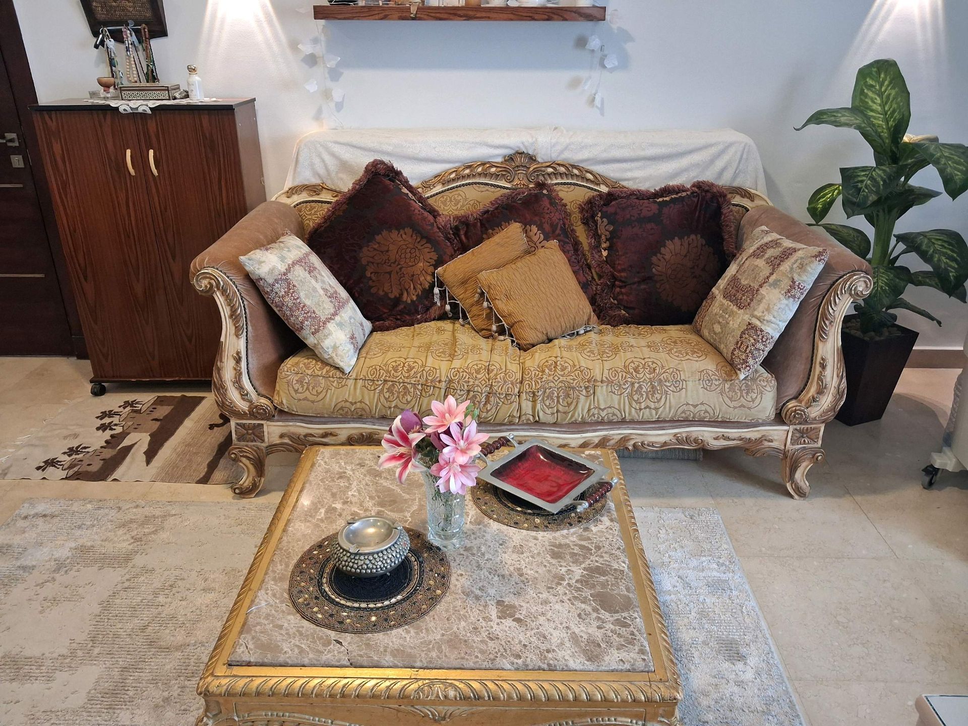 Ornate Sofa Set - 3 Piece