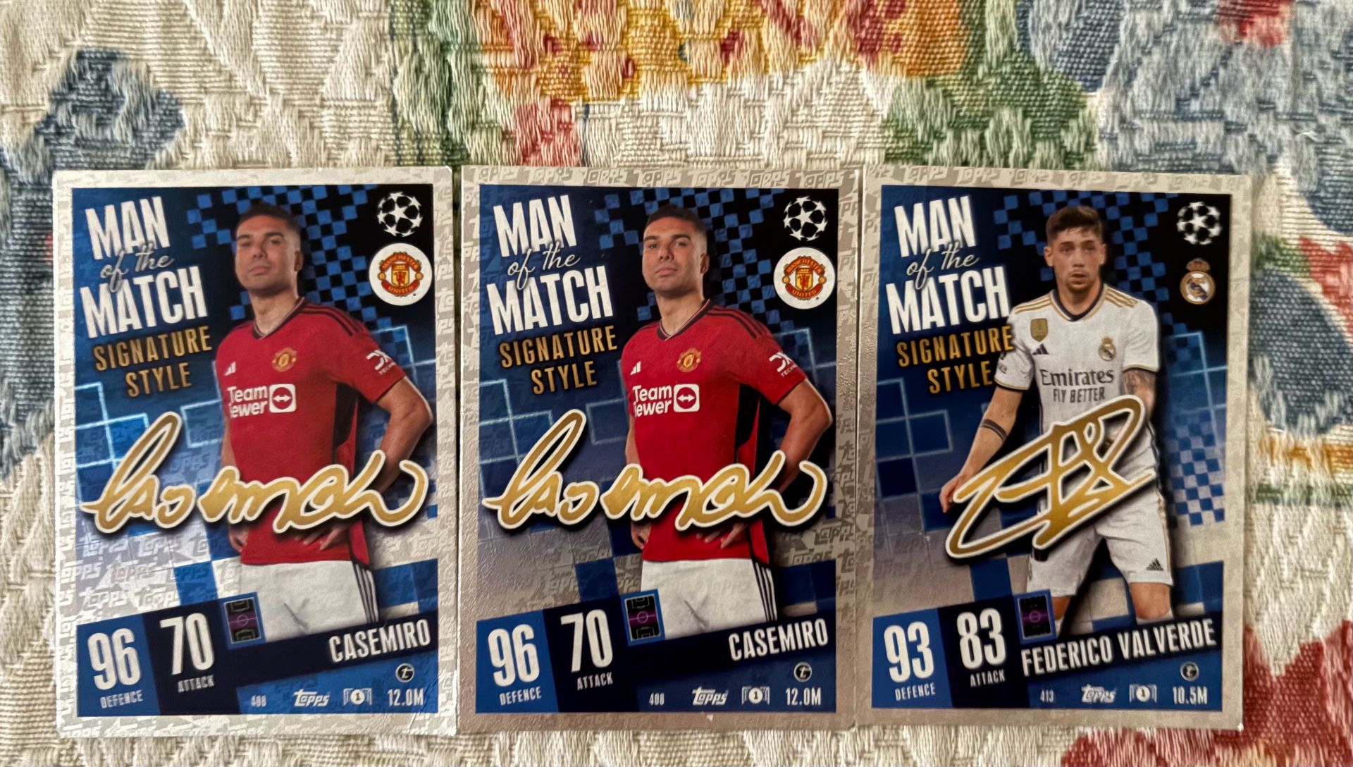 Tops signed cards