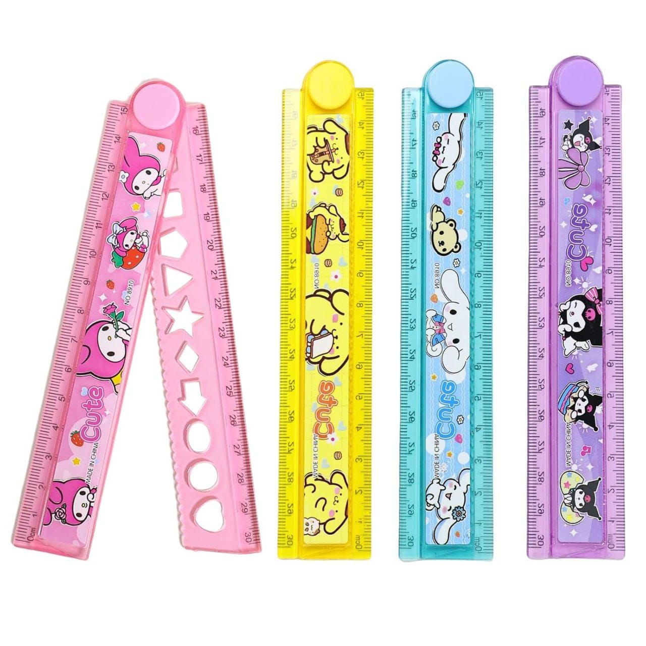 Cute Folding Rulers Set (5 colors)