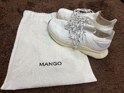 Mango White Platform Sneakers