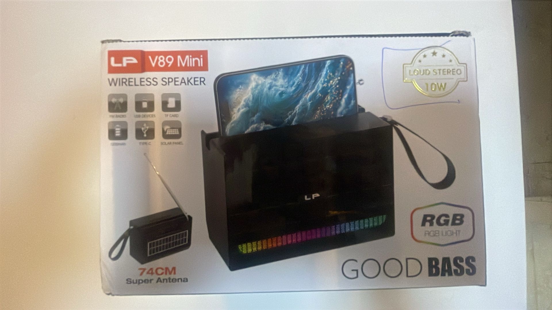 LP V89 solar Wireless Speaker