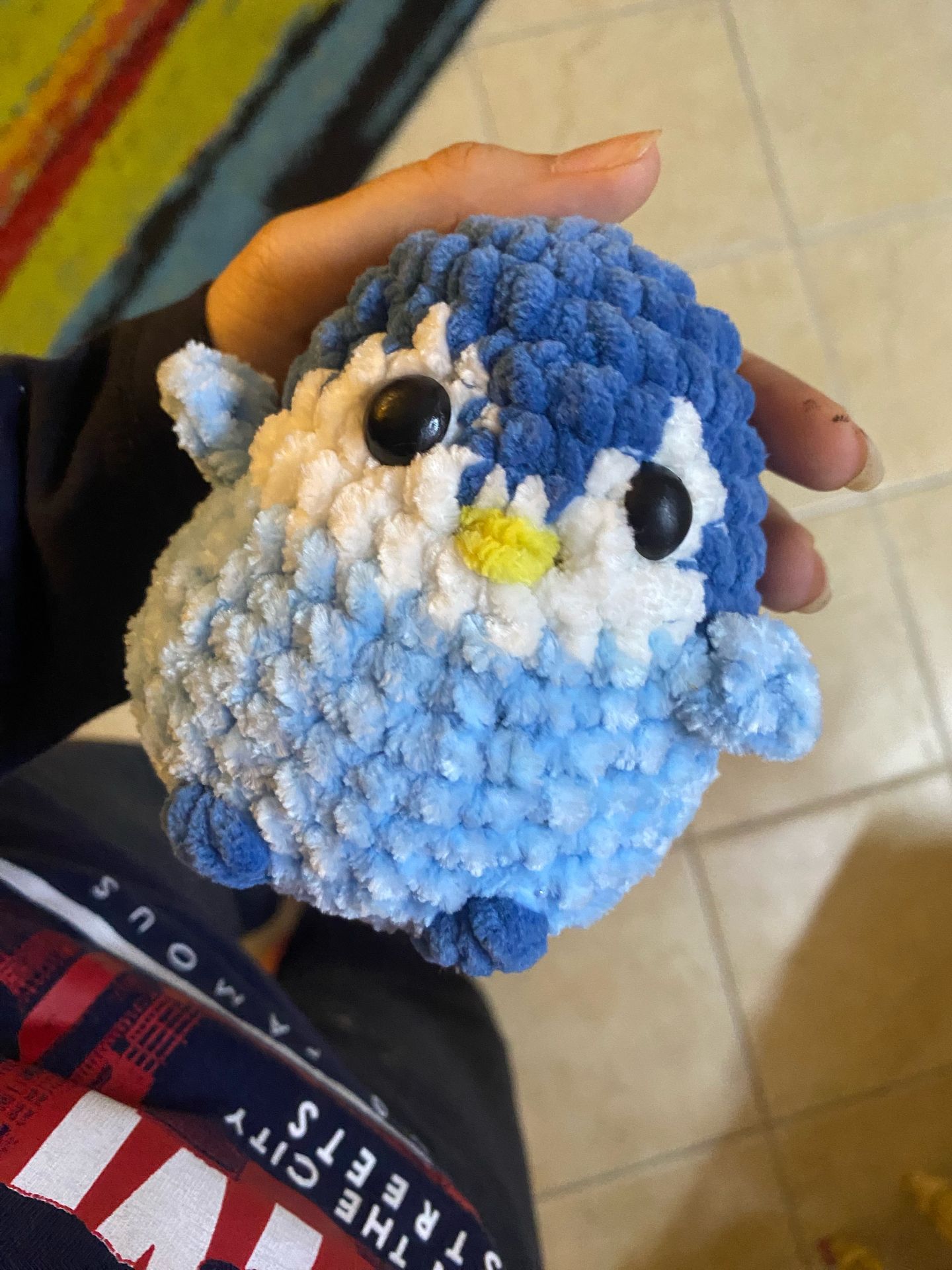 Handmade Blue penguin Plush To