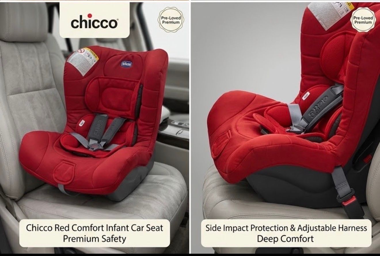 Chicco Red Comfort Infant Car Seat