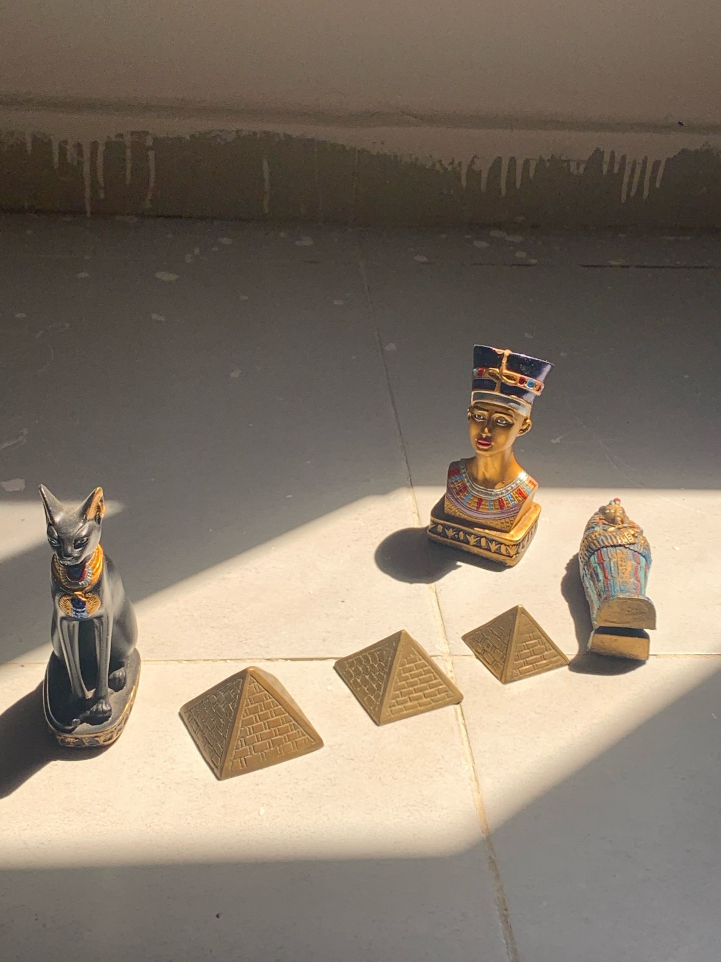 Egyptian collectible statues set