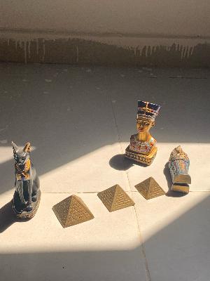 Egyptian collectible statues set