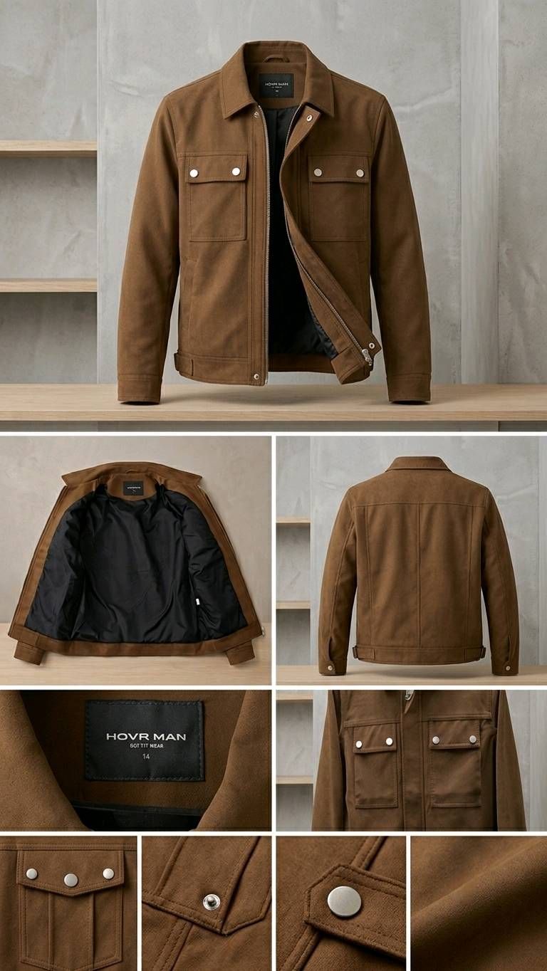 HOVR MAN Brown Jacket Size 14