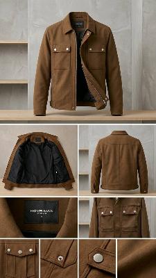 HOVR MAN Brown Jacket Size 14