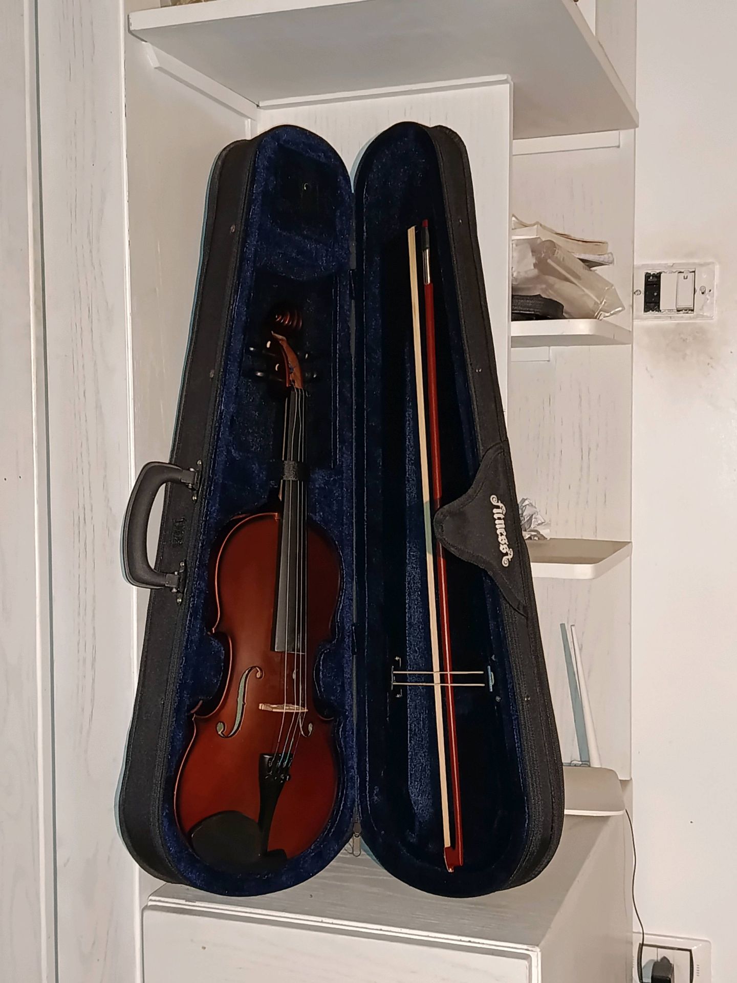 Cello with bow and case
