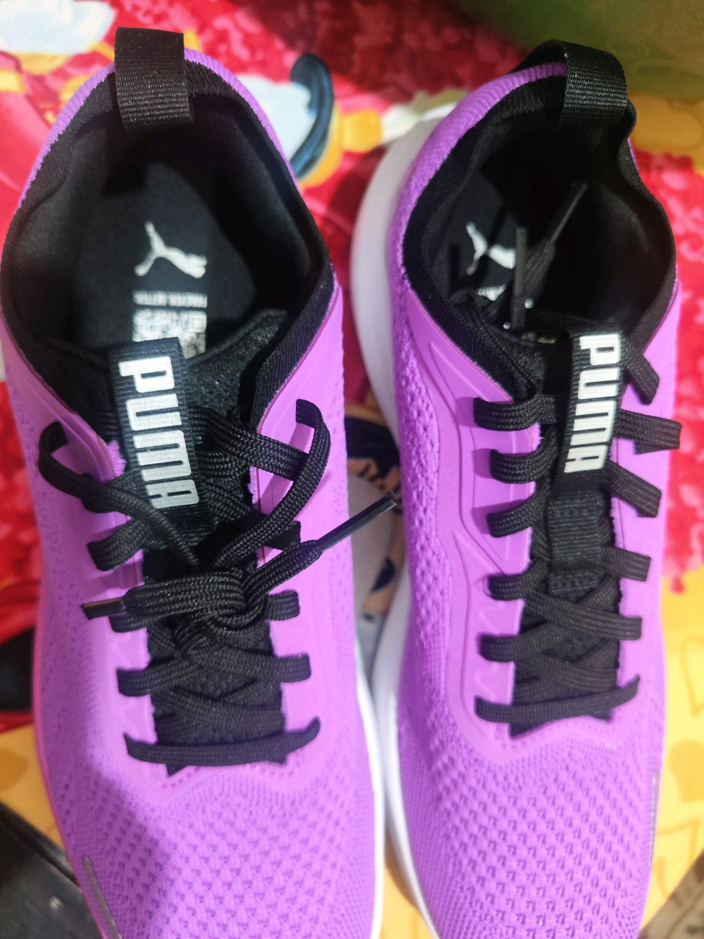 Puma running shoes purple UK 10