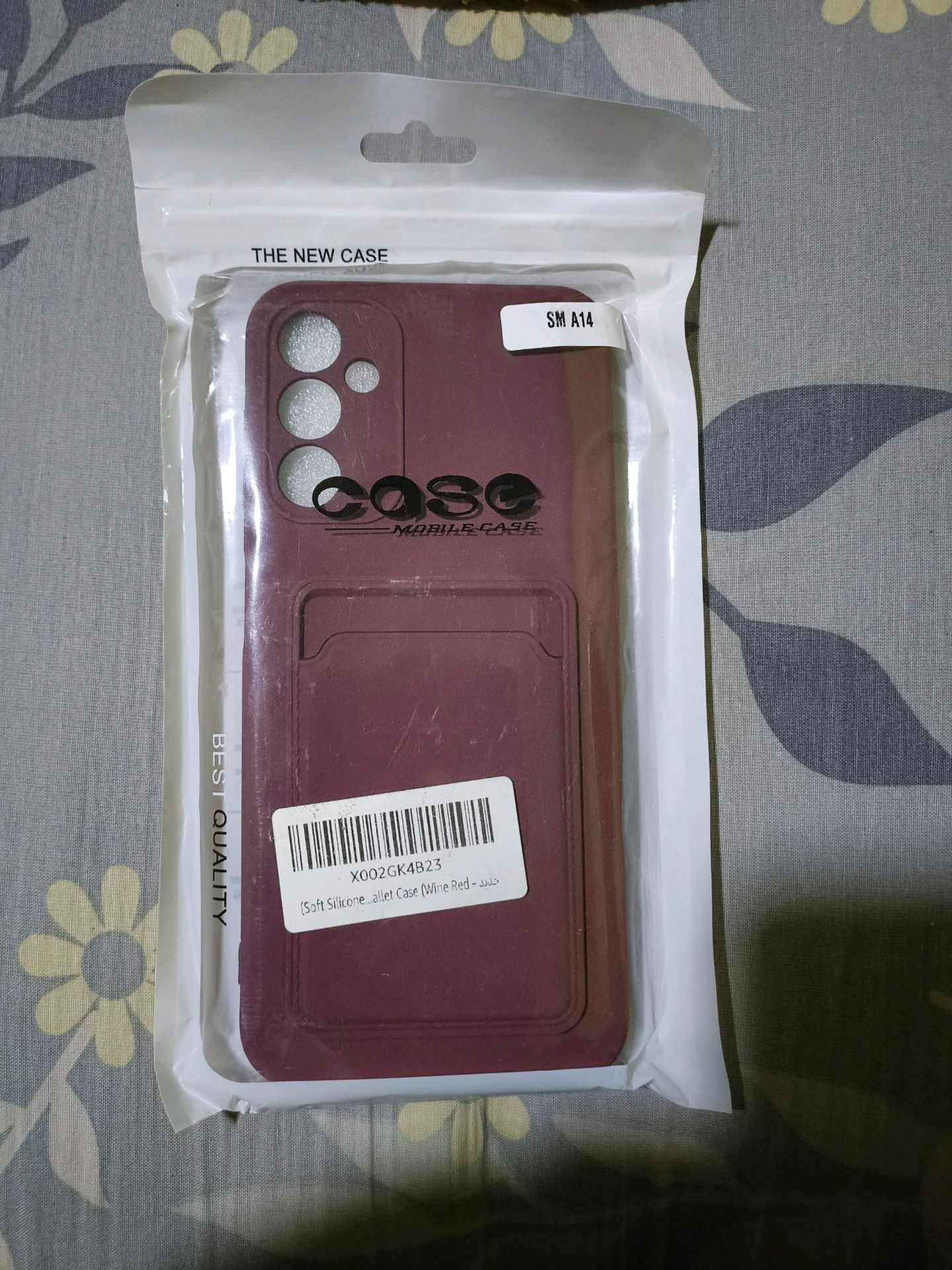 Samsung A14 Phone Case Wine Red