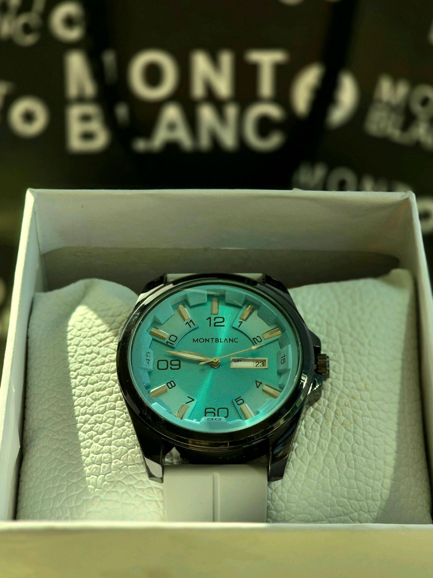 Montblanc Turquoise Dial Watch