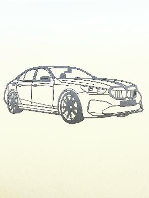 Car Silhouette Wall Art