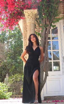 Black Wrap Maxi Dress