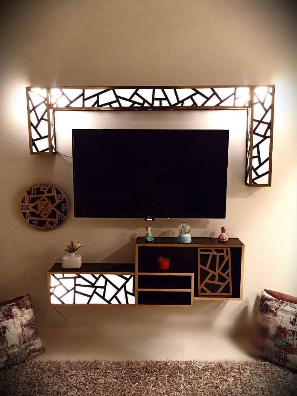 TV Wall Shelf Unit Set